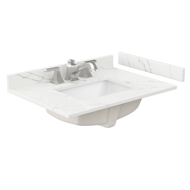 Daria 30" Free Standing Single Basin Vanity Set with Cabinet and Quartz Vanity Top - image 4