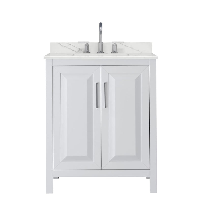 Daria 30" Free Standing Single Basin Vanity Set with Cabinet and Quartz Vanity Top - image 10