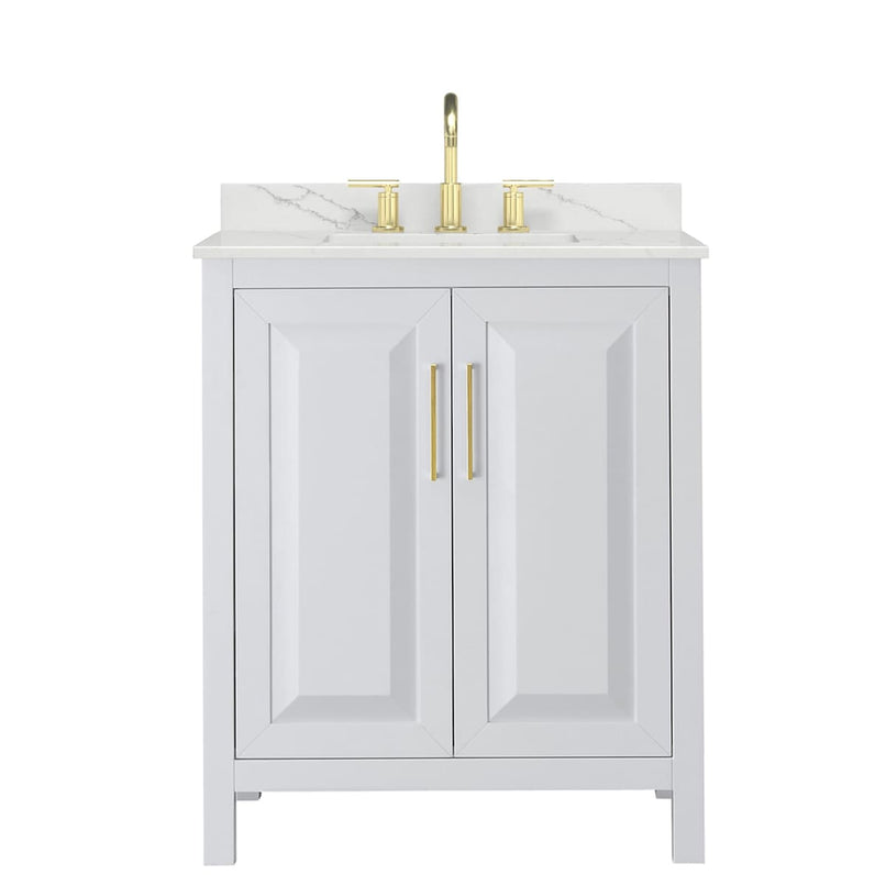 Daria 30" Free Standing Single Basin Vanity Set with Cabinet and Quartz Vanity Top - image 12
