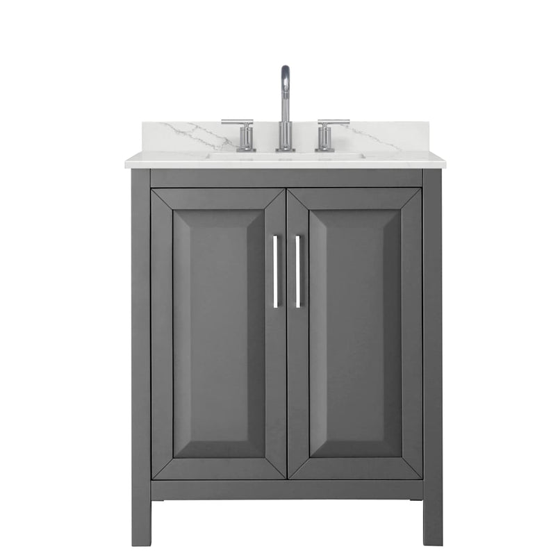 Daria 30" Free Standing Single Basin Vanity Set with Cabinet and Quartz Vanity Top - image 16