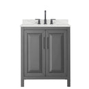 Daria 30" Free Standing Single Basin Vanity Set with Cabinet and Quartz Vanity Top - image 18