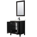 Daria 30" Free Standing Single Basin Vanity Set with Cabinet, Cultured Marble Vanity Top, and Framed Mirror - image 7