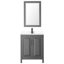 Daria 30" Free Standing Single Basin Vanity Set with Cabinet, Cultured Marble Vanity Top, and Framed Mirror - image 21