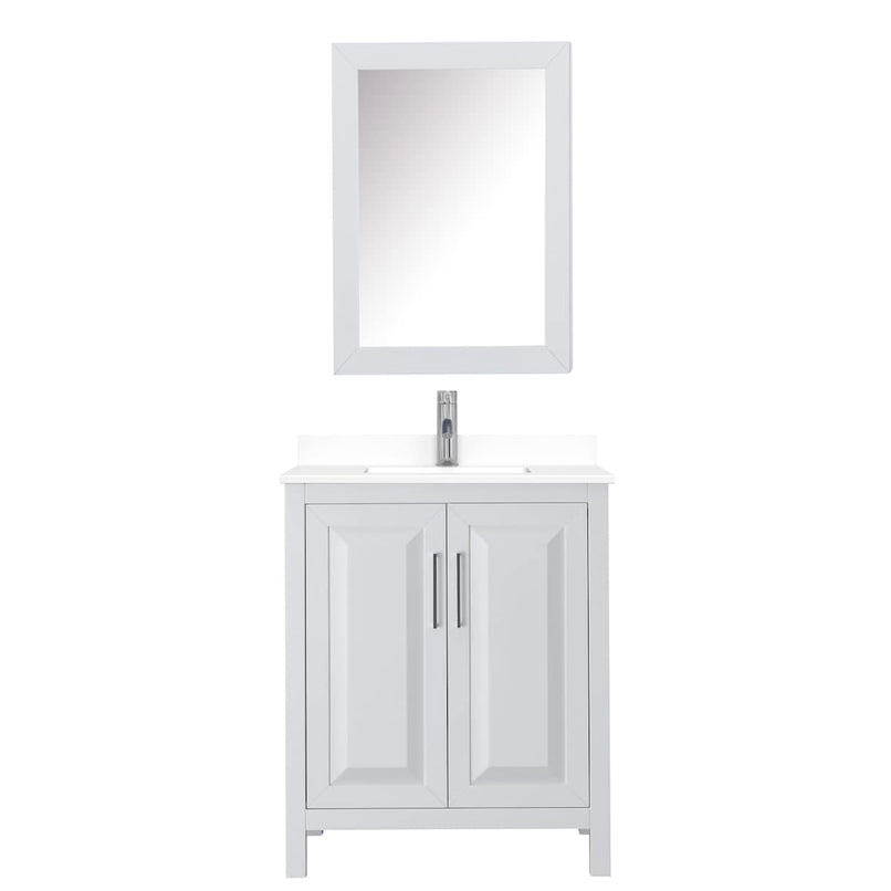 Daria 30" Free Standing Single Basin Vanity Set with Cabinet, Cultured Marble Vanity Top, and Medicine Cabinet - image 8
