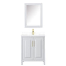 Daria 30" Free Standing Single Basin Vanity Set with Cabinet, Cultured Marble Vanity Top, and Medicine Cabinet - image 10