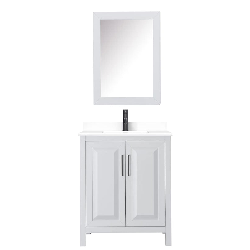 Daria 30" Free Standing Single Basin Vanity Set with Cabinet, Cultured Marble Vanity Top, and Medicine Cabinet - image 15
