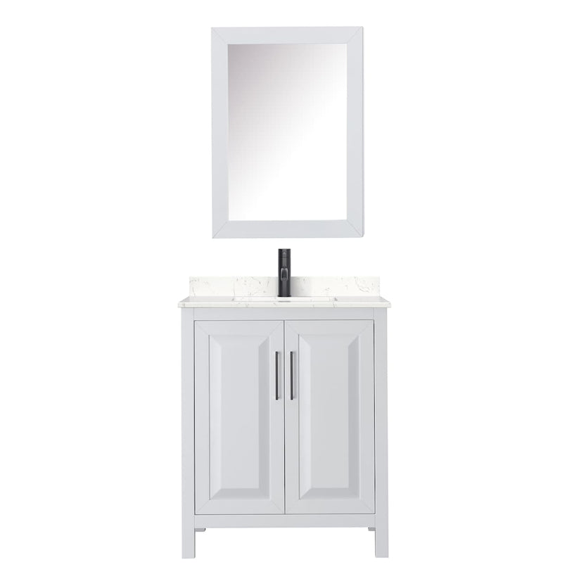 Daria 30" Free Standing Single Basin Vanity Set with Cabinet, Cultured Marble Vanity Top, and Medicine Cabinet - image 16