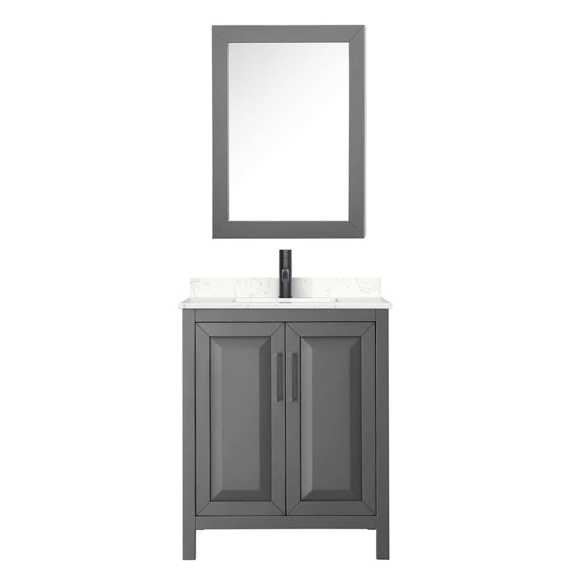 Daria 30" Free Standing Single Basin Vanity Set with Cabinet, Cultured Marble Vanity Top, and Medicine Cabinet - image 20