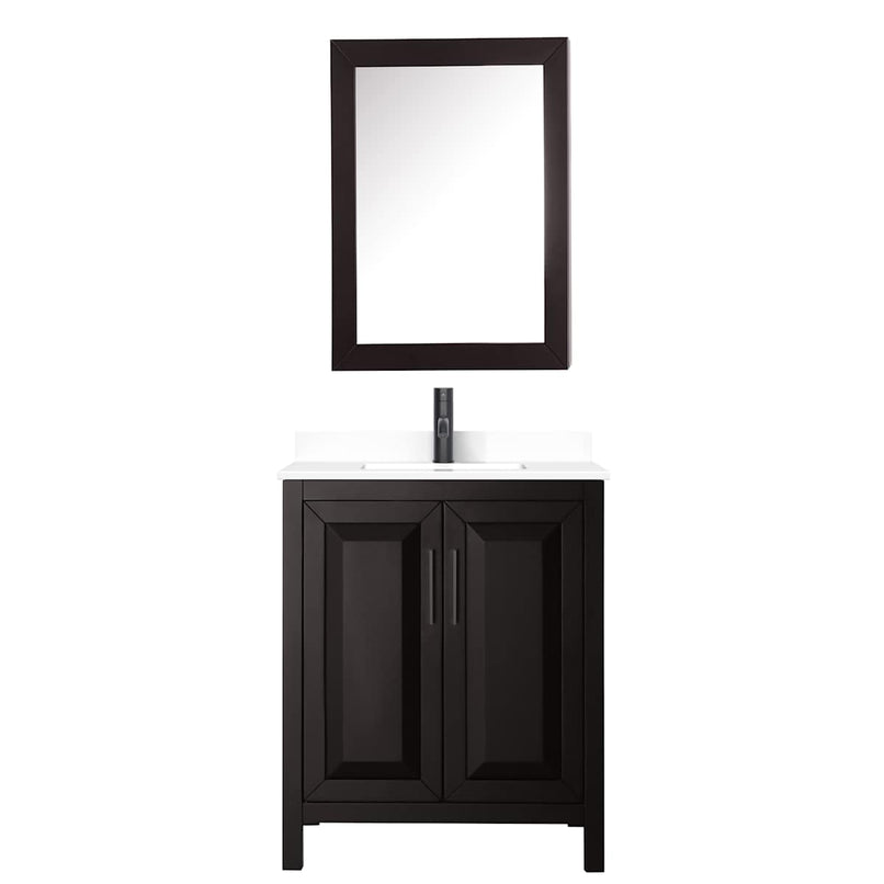 Daria 30" Free Standing Single Basin Vanity Set with Cabinet, Cultured Marble Vanity Top, and Medicine Cabinet - image 21