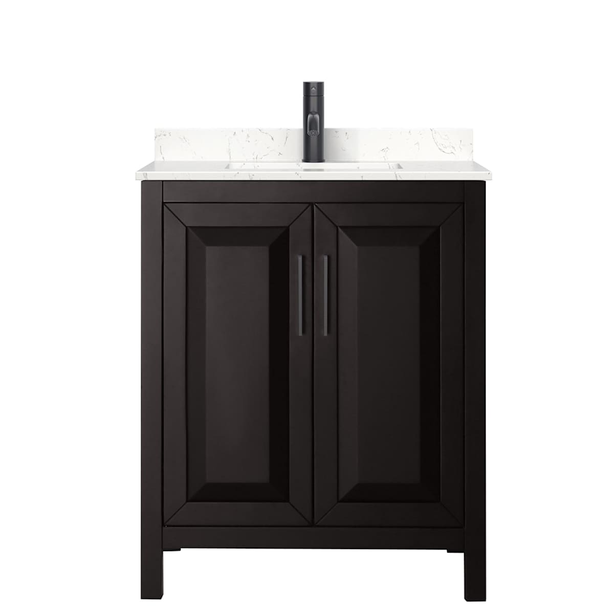 Daria 30" Free Standing Single Basin Vanity Set with Cabinet and Cultured Marble Vanity Top