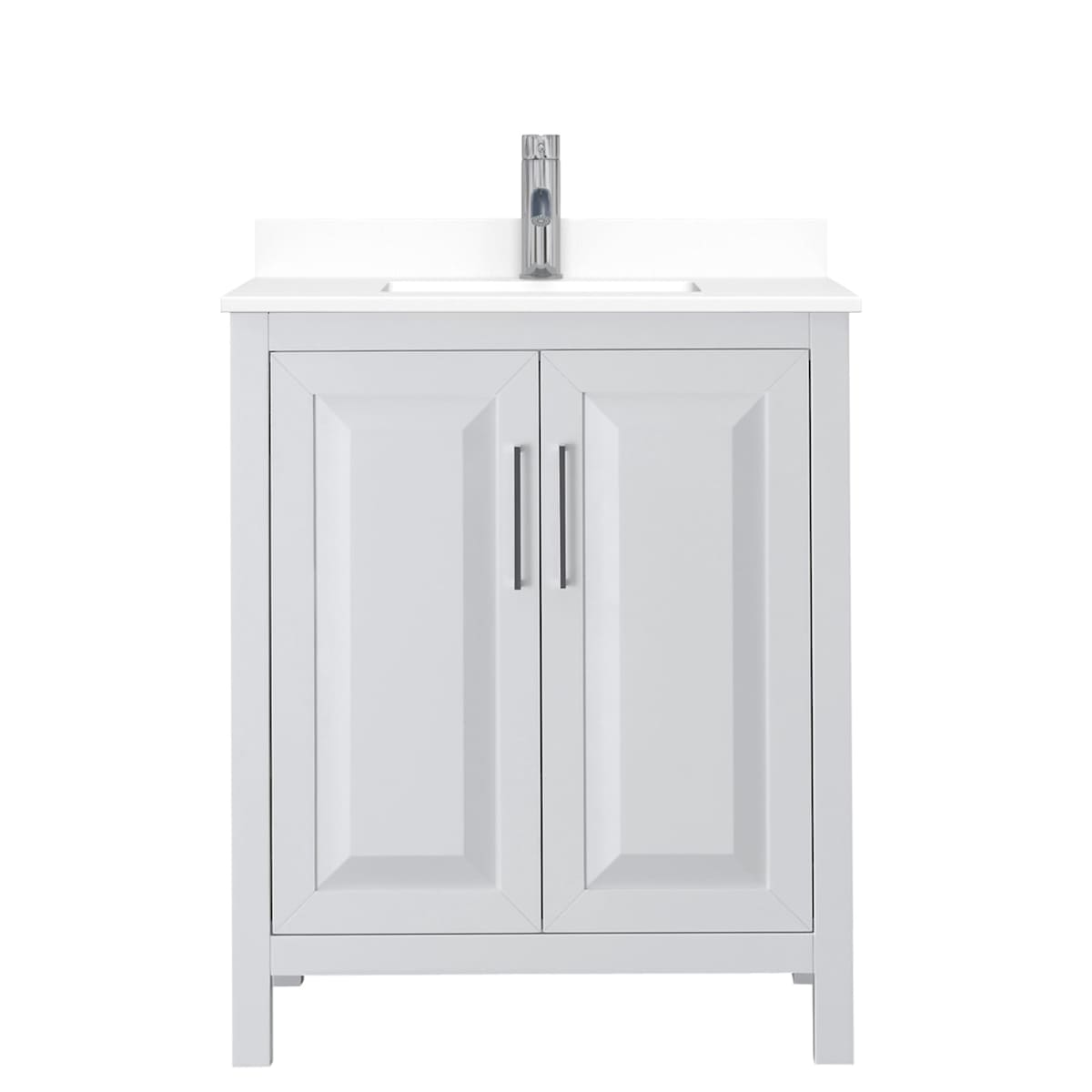 Daria 30" Free Standing Single Basin Vanity Set with Cabinet and Cultured Marble Vanity Top