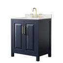 Daria 30" Free Standing Single Basin Vanity Set with Cabinet and Quartz Vanity Top - image 1