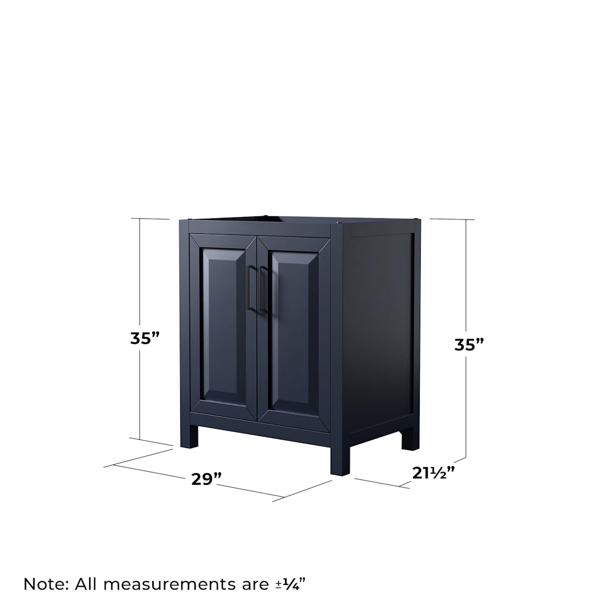 Daria 29" Single Free Standing Vanity Cabinet - Less Vanity Top - image 10