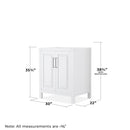 Daria 29" Single Free Standing Vanity Cabinet - Less Vanity Top - image 9