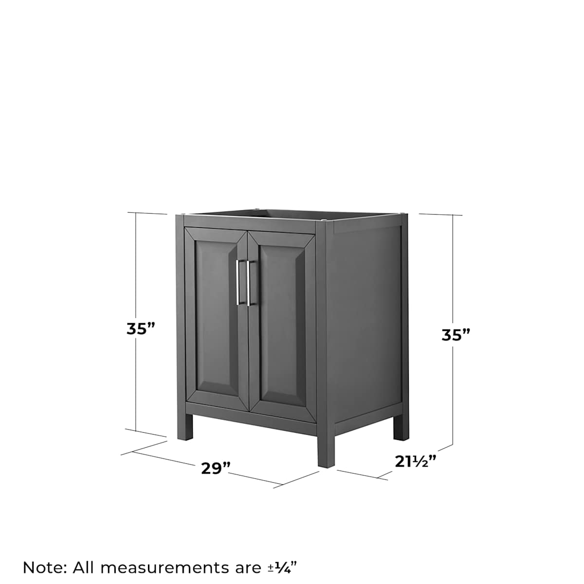 Daria 29" Single Free Standing Vanity Cabinet - Less Vanity Top - image 20