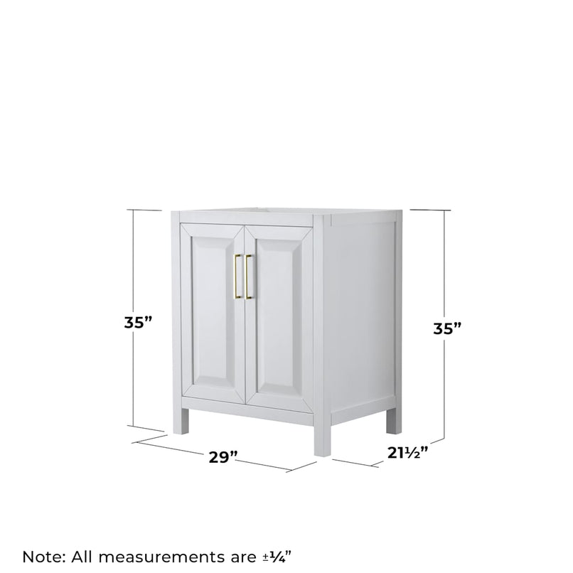 Daria 29" Single Free Standing Vanity Cabinet Only - Less Vanity Top - image 2