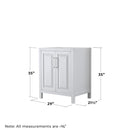 Daria 29" Single Free Standing Vanity Cabinet Only - Less Vanity Top - image 7