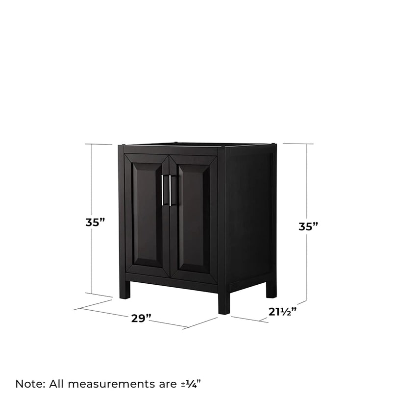 Daria 29" Single Free Standing Vanity Cabinet Only - Less Vanity Top - image 8