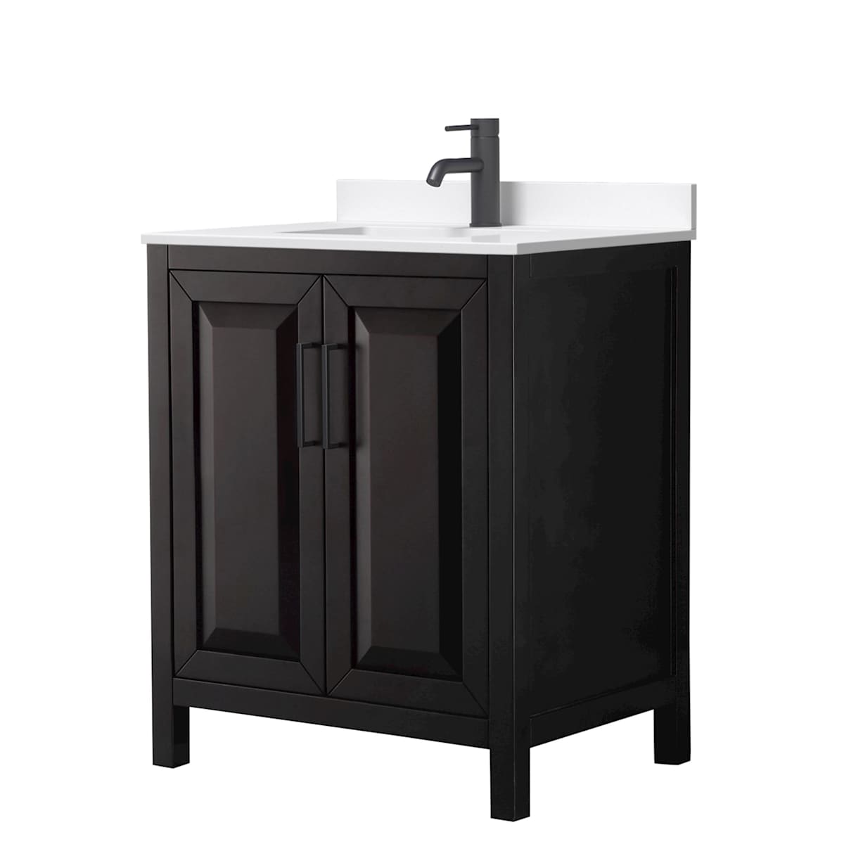 Daria 30" Free Standing Single Basin Vanity Set with Cabinet and Quartz Vanity Top