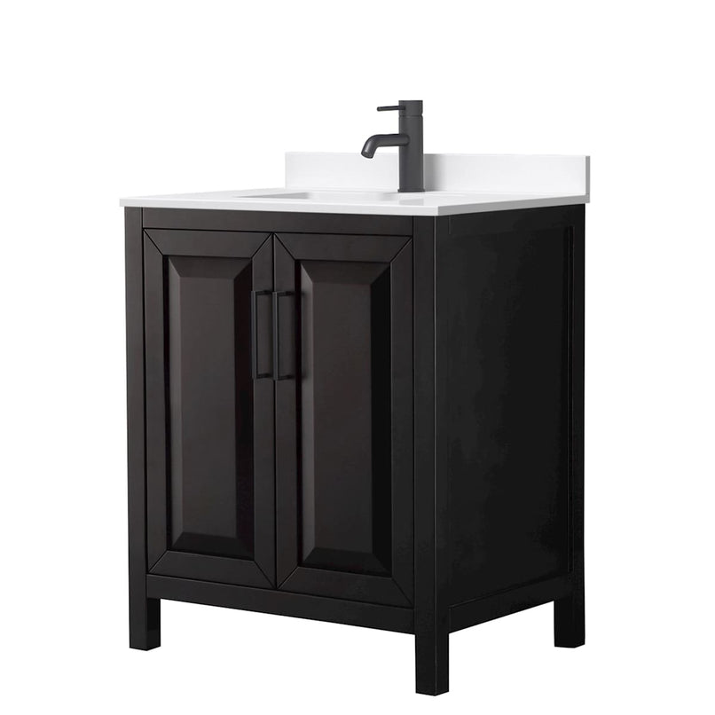 Daria 30" Free Standing Single Basin Vanity Set with Cabinet and Quartz Vanity Top - image 1