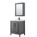 Daria 30" Free Standing Single Basin Vanity Set with Cabinet, Quartz Vanity Top, and Medicine Cabinet - image 1