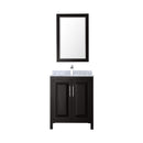 Daria 30" Free Standing Single Vanity Set with MDF Cabinet, Marble Vanity Top, Undermount Sink, and Framed Mirror - image 13