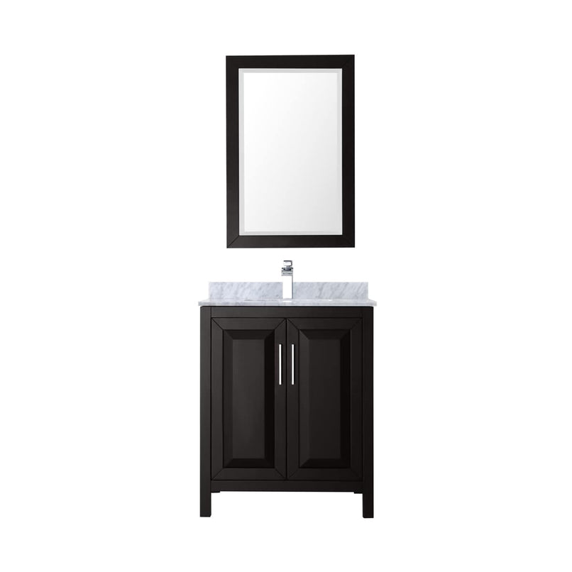 Daria 30" Free Standing Single Vanity Set with MDF Cabinet, Marble Vanity Top, Undermount Sink, and Framed Mirror - image 13