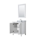 Daria 30" Free Standing Single Vanity Set with MDF Cabinet, Marble Vanity Top, Undermount Sink, and Framed Mirror - image 18