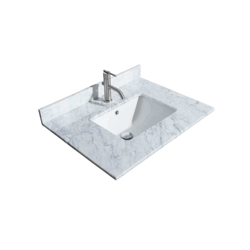 Daria 30" Free Standing Single Vanity Set with MDF Cabinet, Marble Vanity Top, Undermount Sink, and Medicine Cabinet - image 4