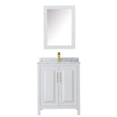 Daria 30" Free Standing Single Vanity Set with MDF Cabinet, Marble Vanity Top, Undermount Sink, and Medicine Cabinet - image 9