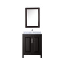 Daria 30" Free Standing Single Vanity Set with MDF Cabinet, Marble Vanity Top, Undermount Sink, and Medicine Cabinet - image 15