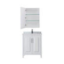 Daria 30" Free Standing Single Vanity Set with MDF Cabinet, Marble Vanity Top, Undermount Sink, and Medicine Cabinet - image 20