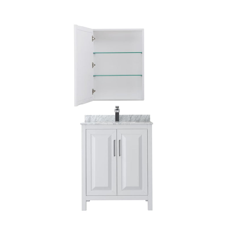 Daria 30" Free Standing Single Vanity Set with MDF Cabinet, Marble Vanity Top, Undermount Sink, and Medicine Cabinet - image 20