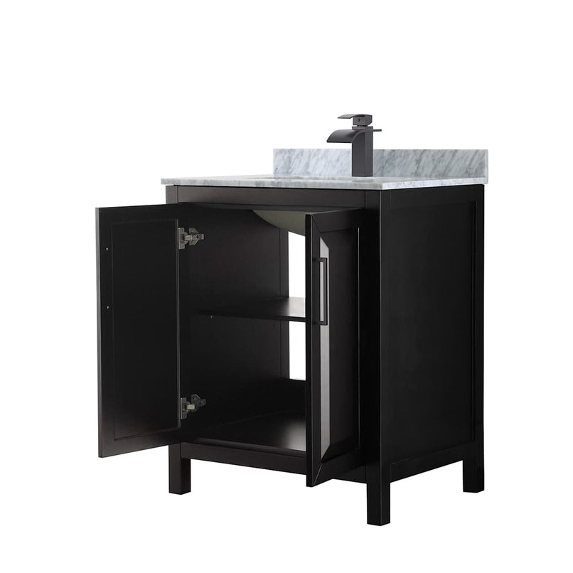 Daria 30" Free Standing Single Vanity Set with MDF Cabinet, Marble Vanity Top, and Undermount Sink - image 8