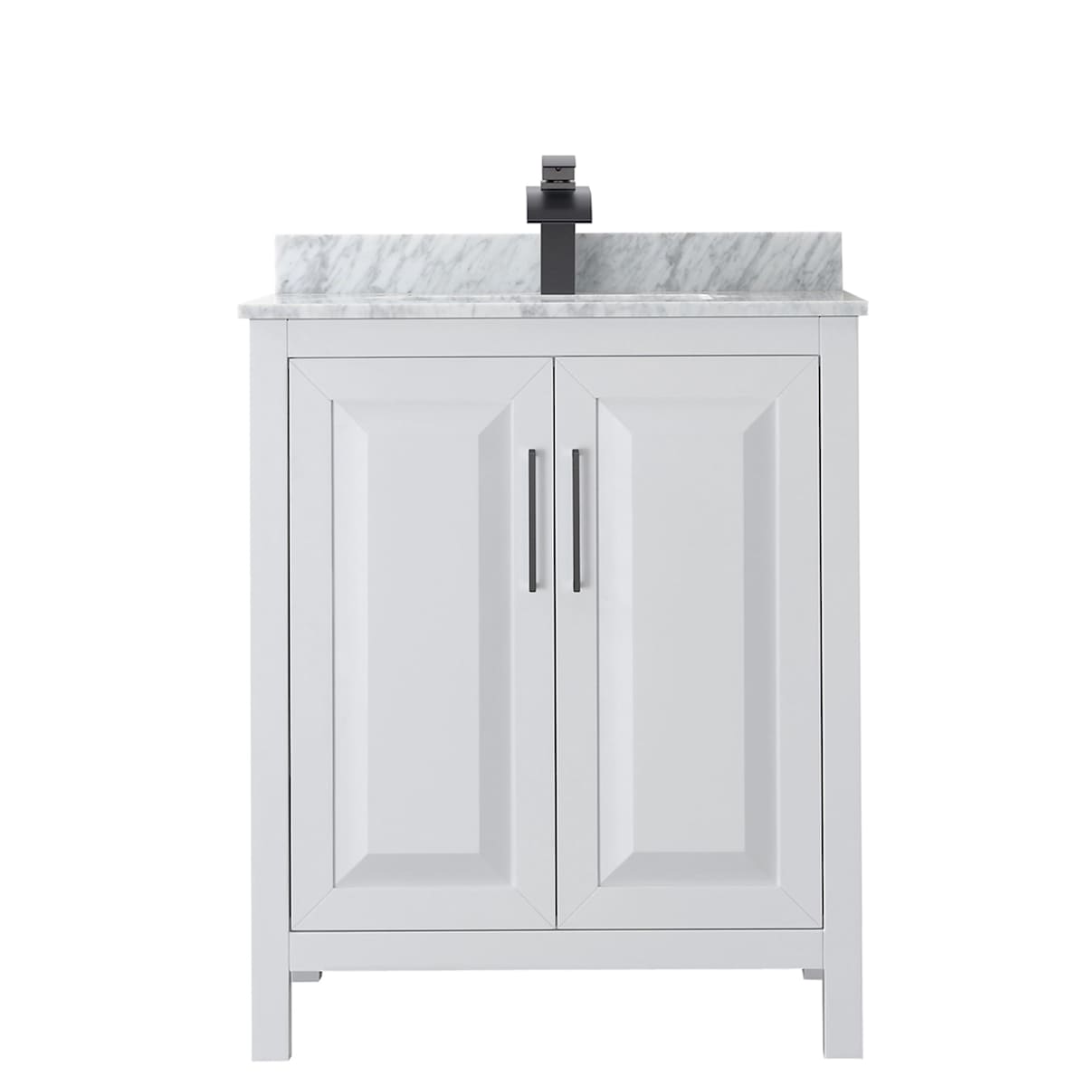 Daria 30" Free Standing Single Vanity Set with MDF Cabinet, Marble Vanity Top, and Undermount Sink