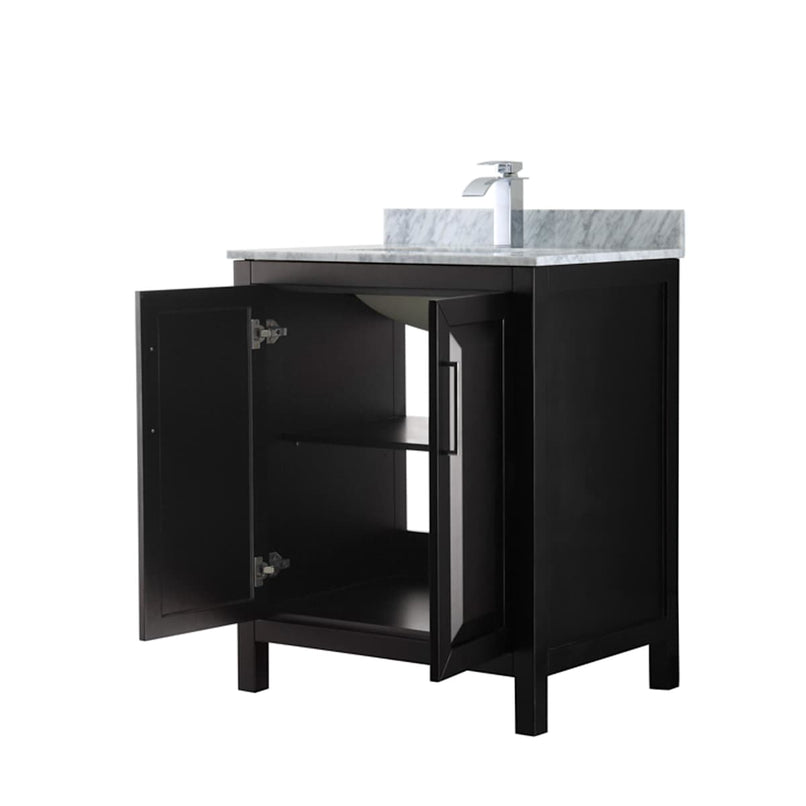 Daria 30" Free Standing Single Vanity Set with MDF Cabinet, Marble Vanity Top, and Undermount Sink - image 18