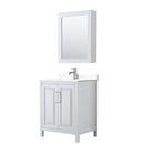 Daria 30" Free Standing Single Basin Vanity Set with Cabinet, Cultured Marble Vanity Top, and Medicine Cabinet - image 1