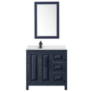 Daria 36" Free Standing Single Basin Vanity Set with Cabinet, Cultured Marble Vanity Top, and Framed Mirror - image 3