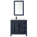 Daria 36" Free Standing Single Basin Vanity Set with Cabinet, Cultured Marble Vanity Top, and Framed Mirror - image 8