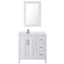 Daria 36" Free Standing Single Basin Vanity Set with Cabinet, Cultured Marble Vanity Top, and Framed Mirror - image 10