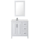 Daria 36" Free Standing Single Basin Vanity Set with Cabinet, Cultured Marble Vanity Top, and Framed Mirror - image 11