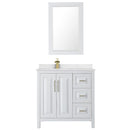 Daria 36" Free Standing Single Basin Vanity Set with Cabinet, Cultured Marble Vanity Top, and Framed Mirror - image 16