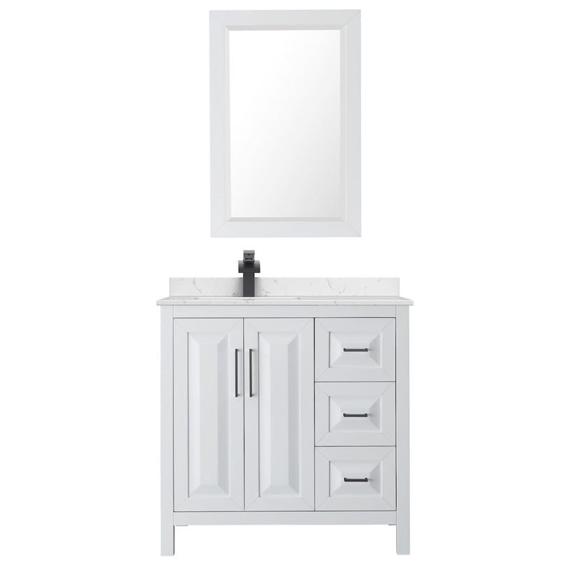 Daria 36" Free Standing Single Basin Vanity Set with Cabinet, Cultured Marble Vanity Top, and Framed Mirror - image 18