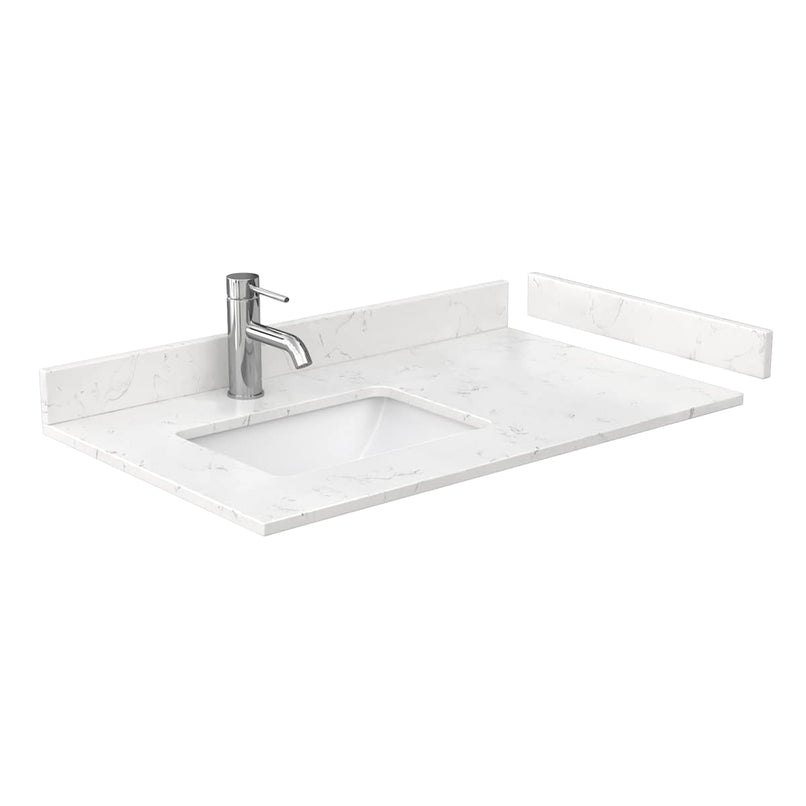 Daria 36" Free Standing Single Basin Vanity Set with Cabinet, Cultured Marble Vanity Top, and Medicine Cabinet - image 4