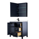 Daria 36" Free Standing Single Basin Vanity Set with Cabinet, Cultured Marble Vanity Top, and Medicine Cabinet - image 7