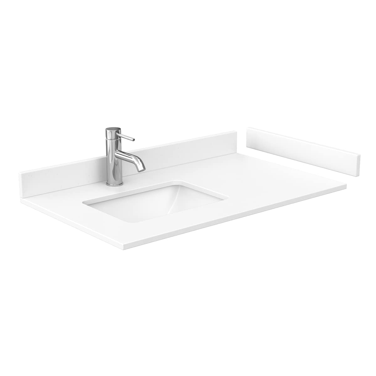 Daria 36" Free Standing Single Basin Vanity Set with Cabinet, Cultured Marble Vanity Top, and Medicine Cabinet