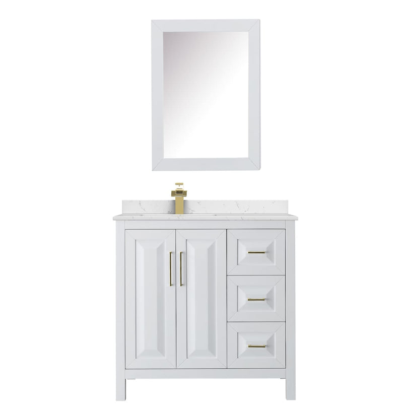 Daria 36" Free Standing Single Basin Vanity Set with Cabinet, Cultured Marble Vanity Top, and Medicine Cabinet - image 13