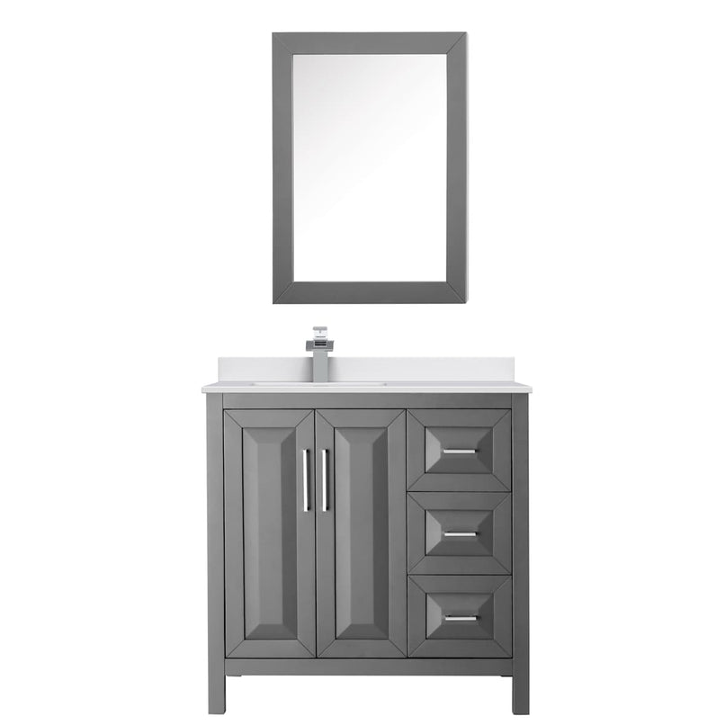 Daria 36" Free Standing Single Basin Vanity Set with Cabinet, Cultured Marble Vanity Top, and Medicine Cabinet - image 16