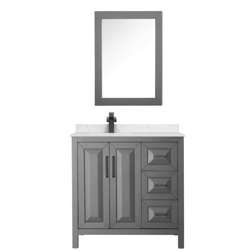 Daria 36" Free Standing Single Basin Vanity Set with Cabinet, Cultured Marble Vanity Top, and Medicine Cabinet - image 19