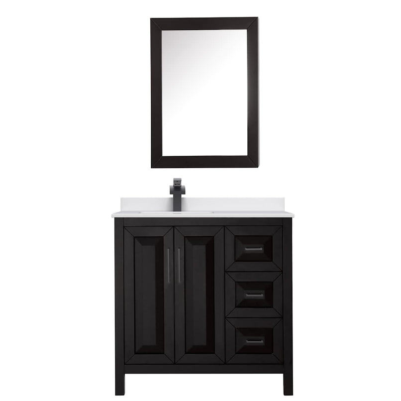 Daria 36" Free Standing Single Basin Vanity Set with Cabinet, Cultured Marble Vanity Top, and Medicine Cabinet - image 20